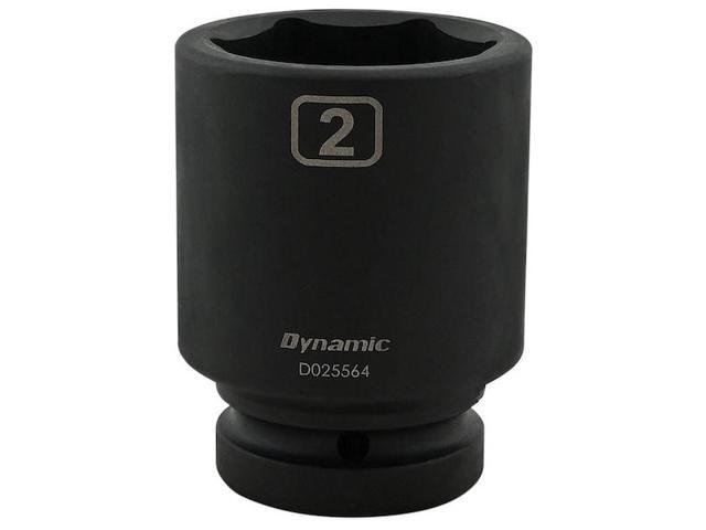 DYNAMIC D025564 1' Drive Deep Socket, Black Phosphate, Tools 2' X 1' Drive, 6
