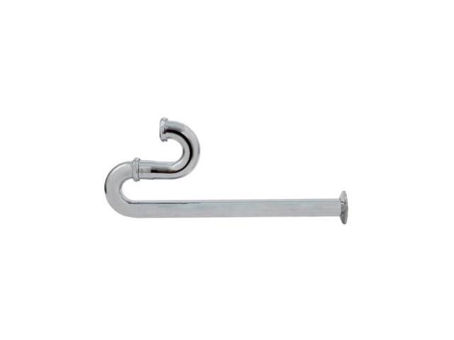 EVERFLOW 12912 S-Trap with Flange for Tubular Drain Applications, 22GA Chrome