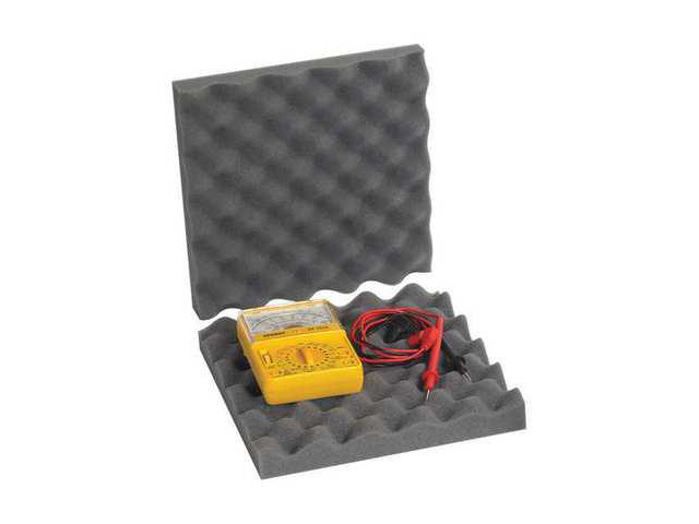 PARTNERS BRAND FCSC10102 Convoluted Foam Sets, 10' x 10' x 2', Charcoal,