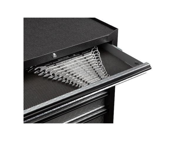 TEKTON ORG29115 15-Tool Combination Wrench Organizer Rack, Black