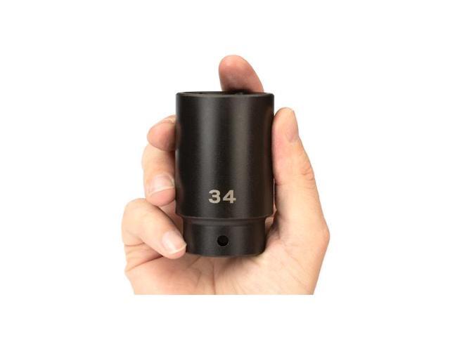 TEKTON SID23134 1/2 Inch Drive x 34 mm Deep 6-Point Impact Socket