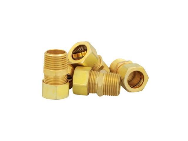 EVERFLOW C68R-5812-NL 5/8' O. D. COMP x 1/2' MIP Reducing Adapter Pipe Fitting,