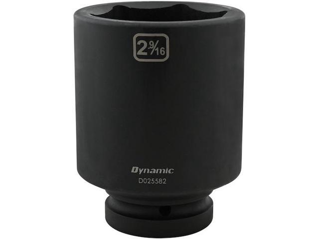 DYNAMIC D025582 1' Drive Deep Socket, Black Phosphate, Tools 2-9/16' X 1'