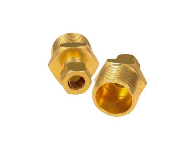 EVERFLOW C68R-3812-NL 3/8' O. D. COMP x 1/2' MIP Reducing Adapter Pipe Fitting,