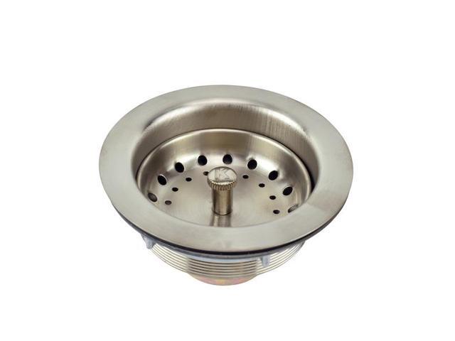 KEENEY MFG K5435DSBN Sink Strainer with Fixed Post Basket, Brushed Nickel