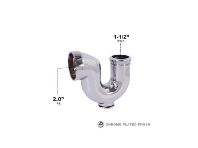 EVERFLOW 2112A NY Regular Trap w/Drain Plug for Tubular Drain Applications,