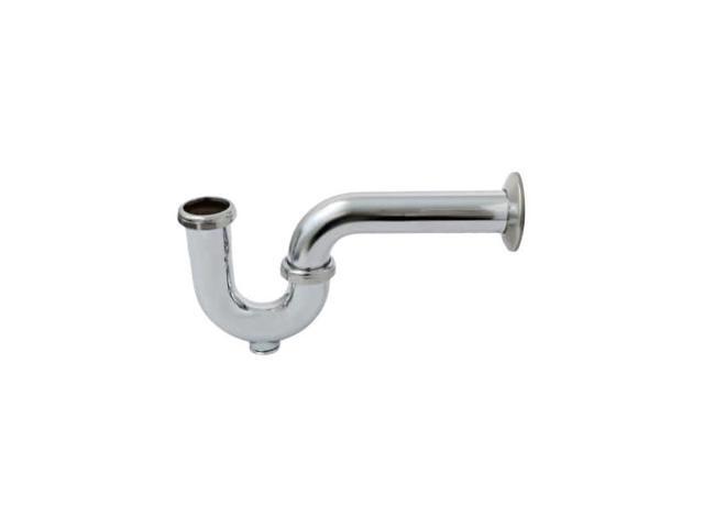 EVERFLOW 12715 P-Trap with Drain Plug for Tubular Drain Applications, 17GA