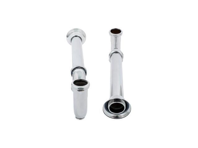 EVERFLOW 12715 P-Trap with Drain Plug for Tubular Drain Applications, 17GA