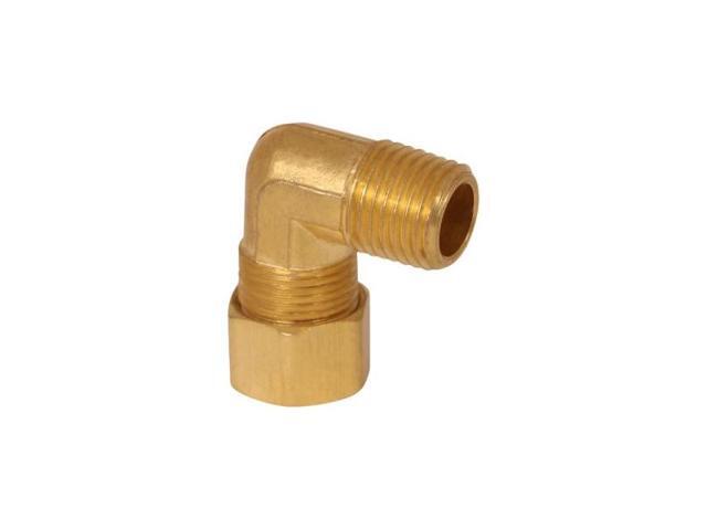 EVERFLOW C69R-5812-NL 5/8 O. D. COMP x 1/2 MIP Reducing 90 Degree Elbow Pipe