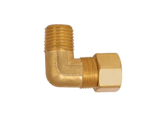 EVERFLOW C69R-5812-NL 5/8 O. D. COMP x 1/2 MIP Reducing 90 Degree Elbow Pipe