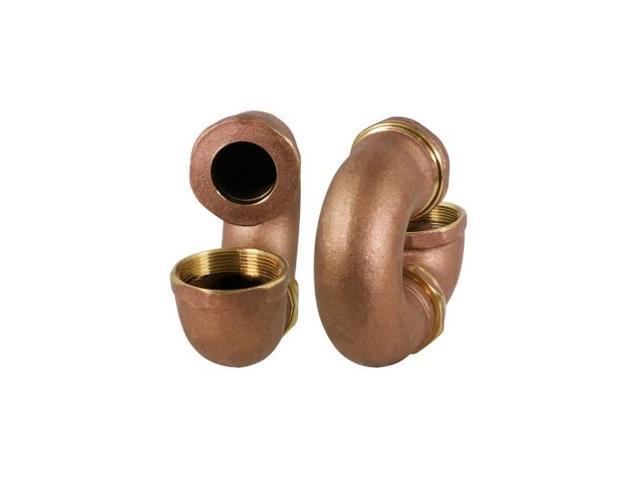 EVERFLOW 21316 IPSx1-1/2' LA Pattern Trap for Tubular Drain Applications, Brass