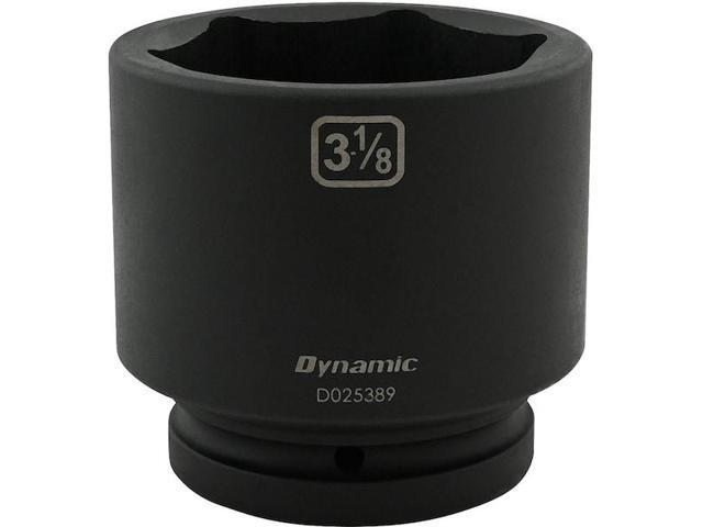 DYNAMIC D025389 1' Drive Standard Socket, Black Phosphate, Tools 3-1/8' X 1'