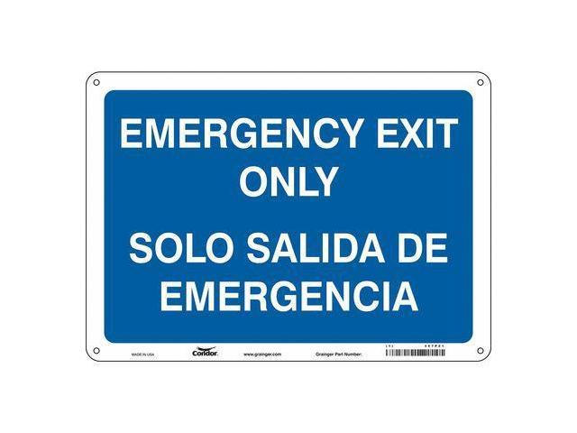 Photos - Chandelier / Lamp CONDOR 467P21 Emergency Exit Sign, English, Spanish, 14' W, 10' H, Plastic 