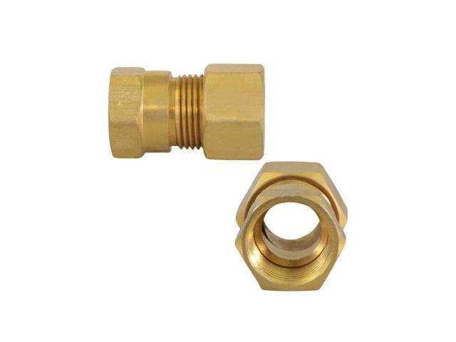 EVERFLOW C66R-5812-NL 5/8' O. D. COMP x 1/2' FIP Reducing Adapter Pipe Fitting,