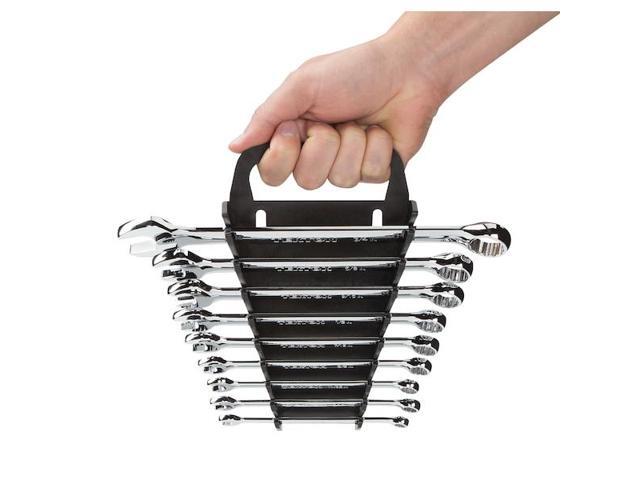 TEKTON 79345 9-Tool Combination Wrench Holder (Black)