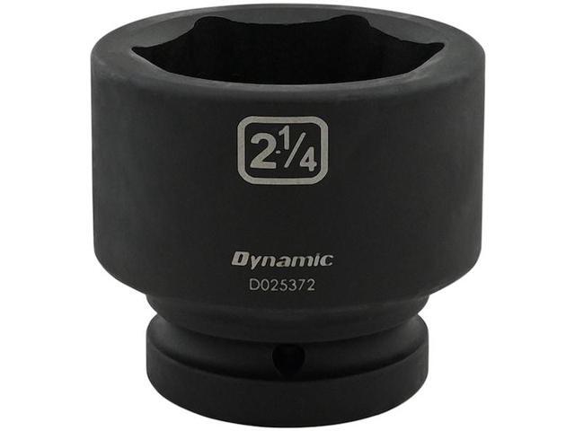 DYNAMIC D025372 1' Drive Standard Socket, Black Phosphate, Tools 2-1/4' X 1'