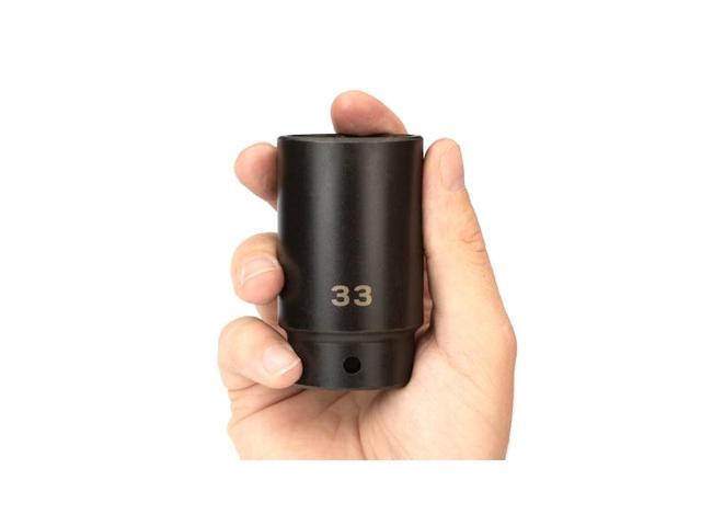 TEKTON SID23133 1/2 Inch Drive x 33 mm Deep 6-Point Impact Socket