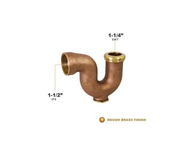 EVERFLOW 2124 NY Regular Trap with Drain Plug for Tubular Drain Applications,
