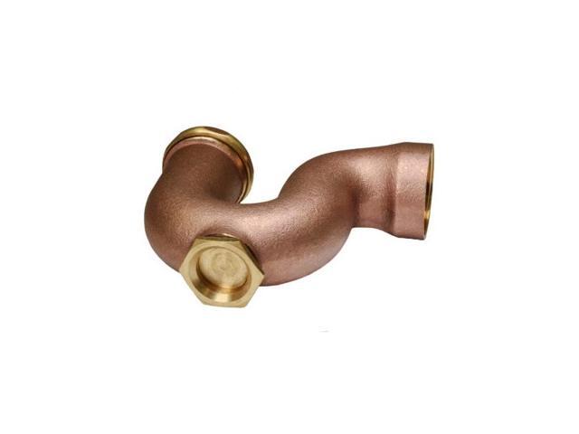 EVERFLOW 2124 NY Regular Trap with Drain Plug for Tubular Drain Applications,