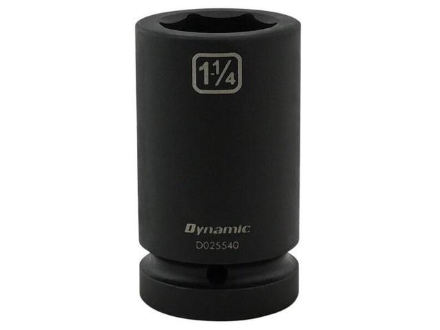 DYNAMIC D025540 1' Drive Deep Socket, Black Phosphate, Tools 1-1/4' X 1' Drive,