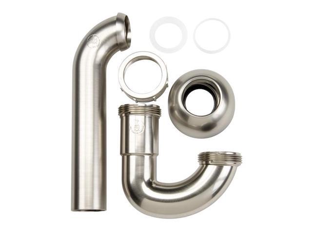 KEENEY MFG K400BN Decorative ABS P-Trap in Brushed Nickel, 1.5 x 1.25'