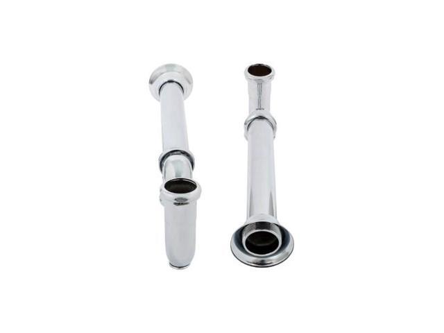 EVERFLOW 12813 P-Trap with Drain Plug for Tubular Drain Applications, 20GA
