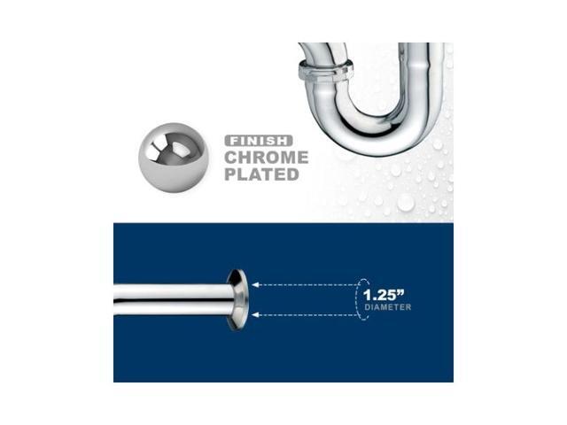 EVERFLOW 12714 P-Trap for Tubular Drain Applications, 17GA Chrome Plated Brass
