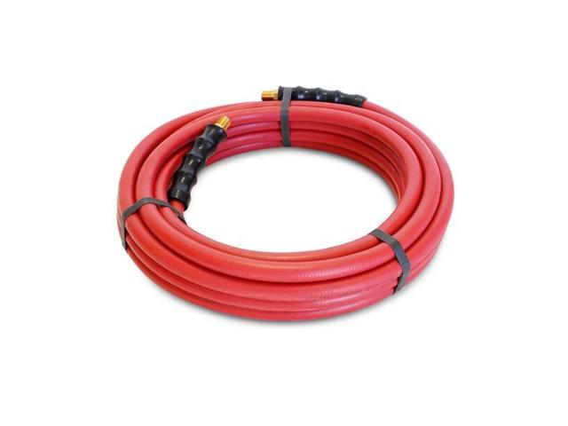 STEELMAN 98215-IND 30-Foot x 3/8' Rubber Air Hose with 1/4' Male NPT Brass