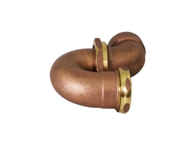 EVERFLOW 21317 SWTx1-1/2' LA Pattern Trap for Tubular Drain Applications, Brass
