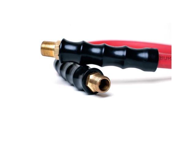 STEELMAN 98456-IND 24' Rubber Hose Reel Connection Hose with 3/8' NPT Brass