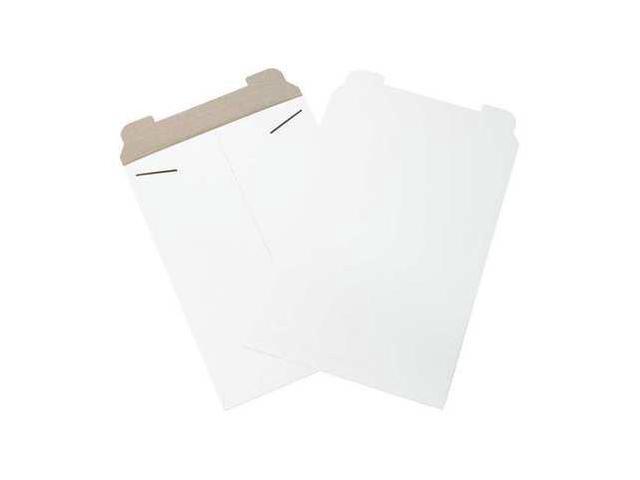 PARTNERS BRAND RM6W Flat Mailers, 13' x 18', White, PK100