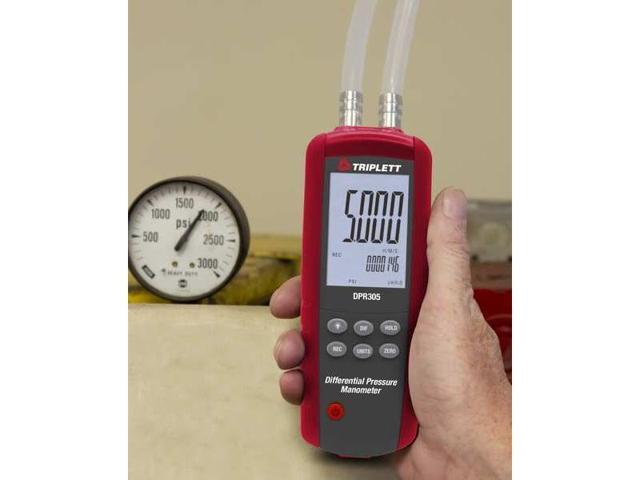 TRIPLETT DPR305 Differential Pressure Manometer 5 psi