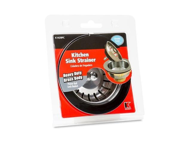 KEENEY MFG K1439PC Heavy Duty Kitchen Sink Strainer with Power Ball Basket,
