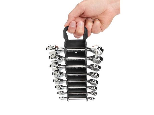 TEKTON ORG21108 8-Tool Stubby Combination Wrench Holder (Black)