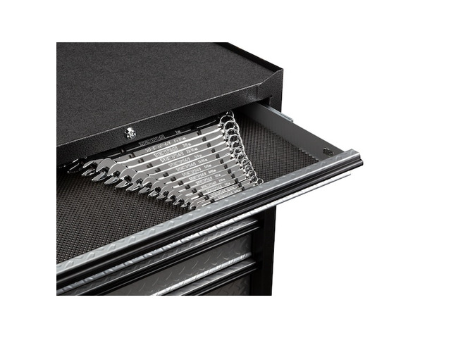 TEKTON ORG29119 19-Tool Combination Wrench Organizer Rack, Black