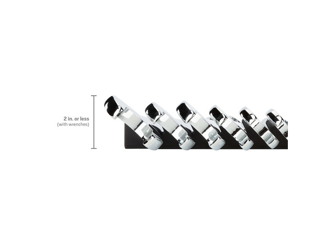 TEKTON ORG29119 19-Tool Combination Wrench Organizer Rack, Black