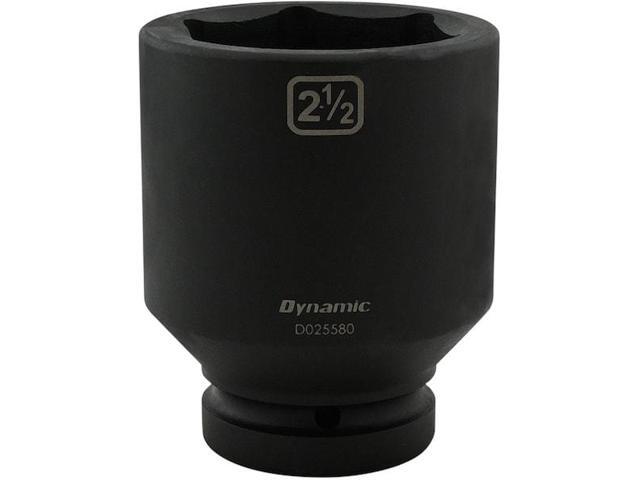 DYNAMIC D025580 1' Drive Deep Socket, Black Phosphate, Tools 2-1/2' X 1' Drive,