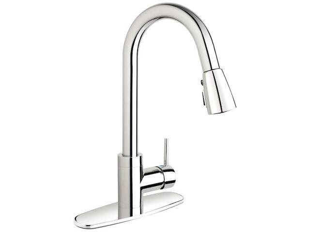 KEENEY MFG URB78CCP Single Handle Pull-Down Kitchen Faucet, Polished Chrome,