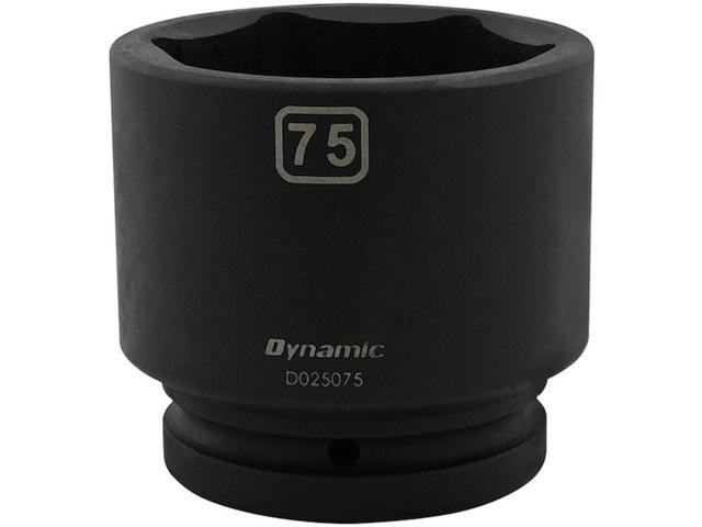 DYNAMIC D025075 1' Drive Standard Socket, Black Phosphate, Tools 75MM X 1'