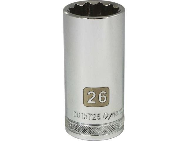 DYNAMIC D015726 1/2' Drive, 26mm Metric Socket, 12 Points