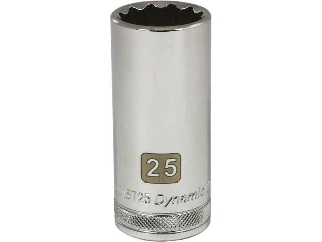 DYNAMIC D015725 1/2' Drive, 25mm Metric Socket, 12 Points