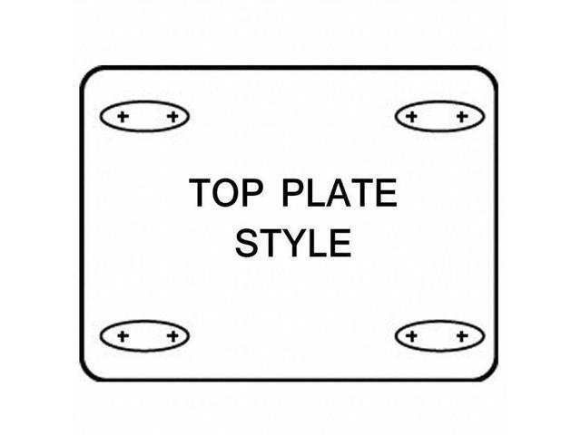ZORO SELECT 4DE55 Swivel Plate Cstr, Polyurethane, 5in, 250lb