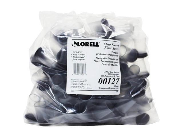 LORELL 00127 Clear Sleeve Floor Protectors, Clear, Transparent, 7/8', PK100