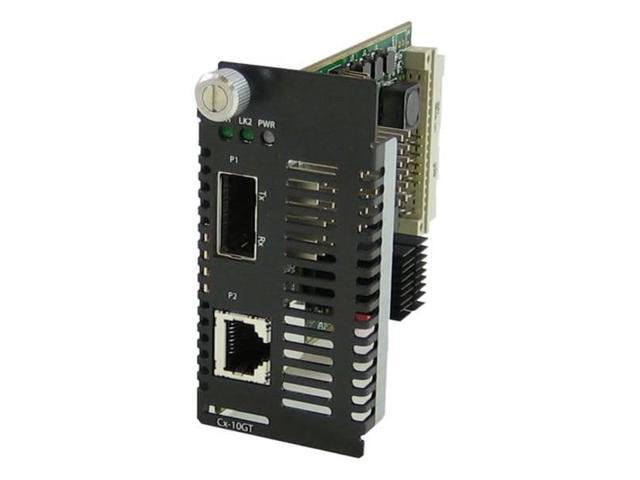 Perle C-10GRT-SFP Media Converter - Network (RJ-45) - Multi-mode, Single-mode - 10 Gigabit Ethernet - 10GBase-T - 0.10 km - 1 x Expansion Slots -...