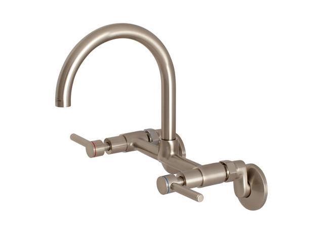 Photos - Tap Concord KS814SN KS814SN 8-Inch Adjustable Center Wall Mount Kitchen Faucet 