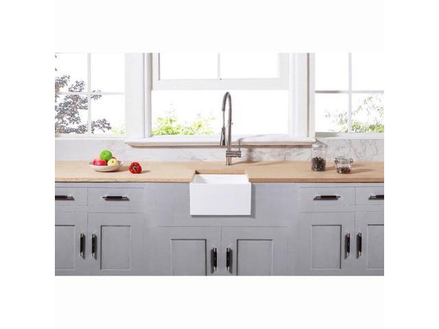 GOURMETIER GKUSA15158 Solid Surface Undermount 15' Square Sgl Bowl Bar Sink W/