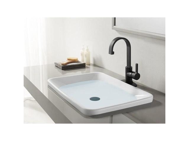 Fauceture LS8210CTL Continental Single-Handle Bathroom Faucet, Matte Black