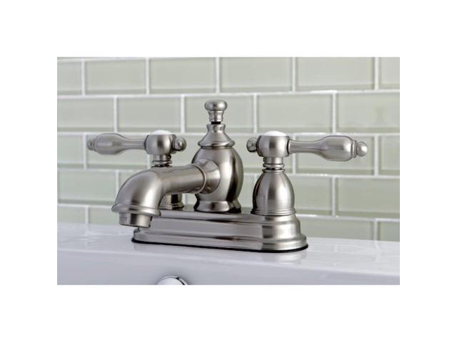 Kingston Brass KS7008TAL 4in Centerset Lavatory Faucet with Brass Pop-Up SN