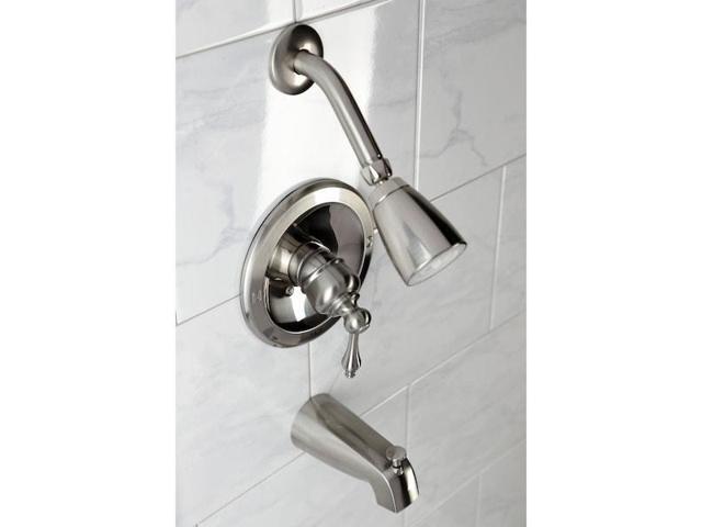 Kingston Brass KB538AL Tub and Shower Faucet, Brushed Nickel