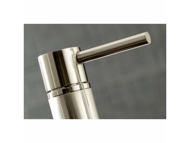 Kingston Brass KS8278DLBS Concord Two-Handle Bridge Kitchen Faucet with Brass Side Sprayer, Brushed Nickel